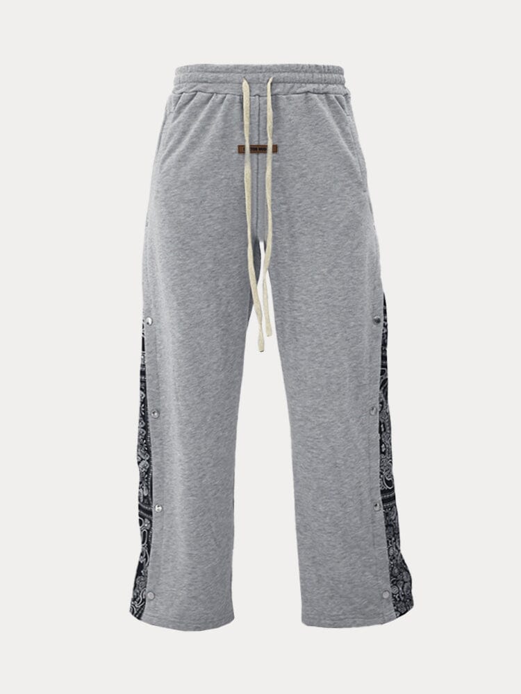 Stylish Paisley Splicing Sweatpants