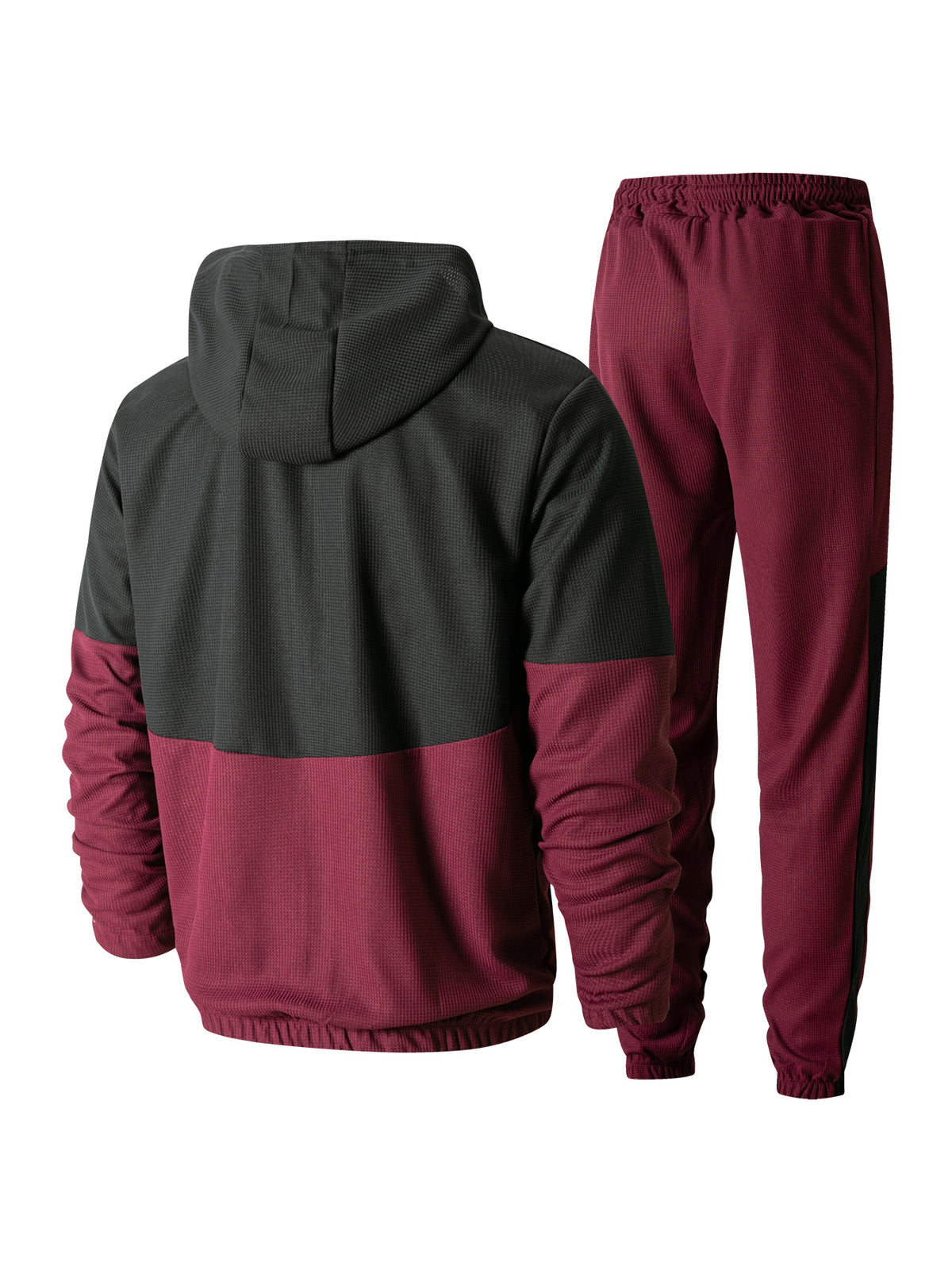 Men's Relaxed‐Fit Color‐Block Tracksuit Set