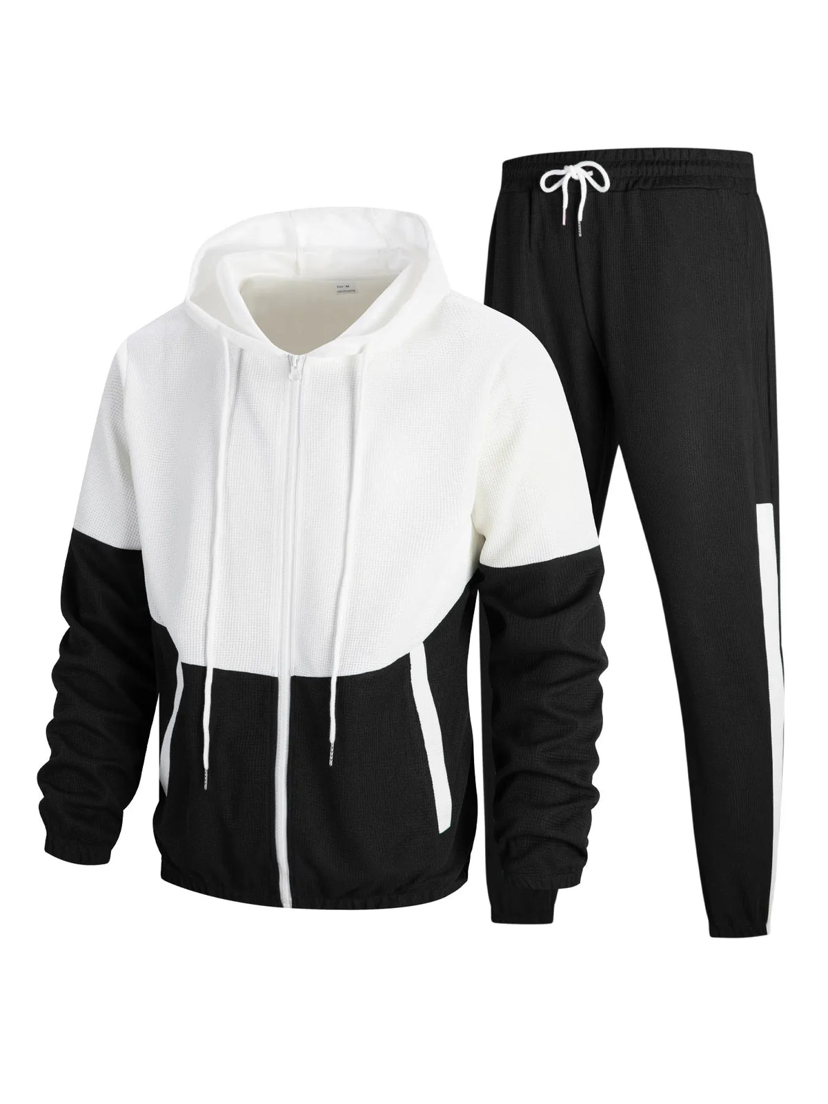 Men's Relaxed‐Fit Color‐Block Tracksuit Set