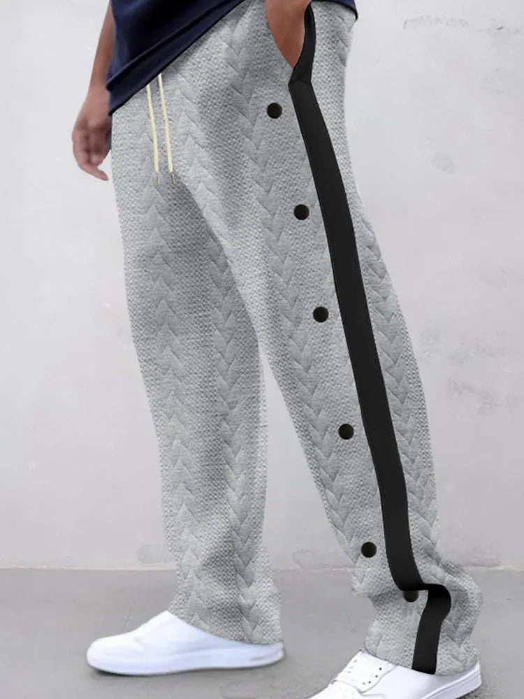 Fashion Jacquard Textured Pants